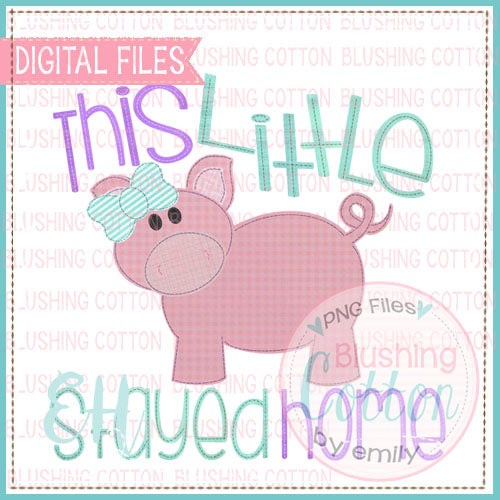 VINTAGE PIGGY GIRL STAYED HOME 2_BCEH