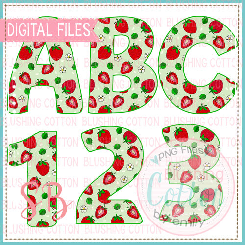 STRAWBERRY ALPHA AND NUMBER BUNDLE  BCSB
