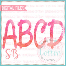 Load image into Gallery viewer, PINK WATERCOLOR ALPHA BUNDLE   BCSB