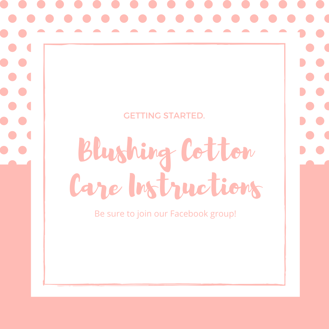 Care instructions for Heat Press Garments. – Blushing Cotton