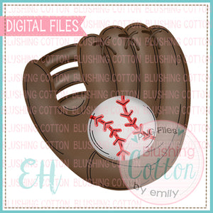 Baseball Glove 1 Watercolor PNG Design    BCEH