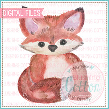Load image into Gallery viewer, FOX WATERCOLOR ART