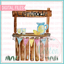 Load image into Gallery viewer, LEMONADE STAND WITH BANNER WATERCOLOR