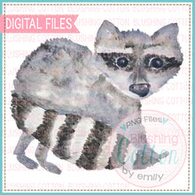 Load image into Gallery viewer, RACCOON WATERCOLOR ART