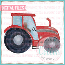Load image into Gallery viewer, RED TRACTOR 2 WATERCOLOR ART