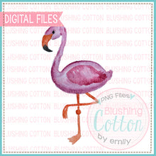 Load image into Gallery viewer, SIDE FLAMINGO WATERCOLOR ART