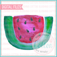 Load image into Gallery viewer, WATERMELON SLICE 1 WATERCOLOR ART