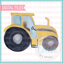 Load image into Gallery viewer, YELLOW TRACTOR WATERCOLOR ART