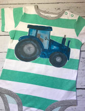 Load image into Gallery viewer, BLUE TRACTOR WATERCOLOR ART