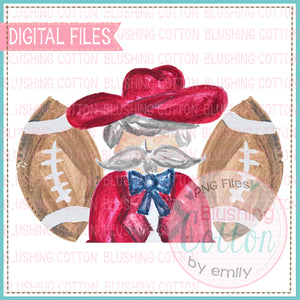 SOUTHERN GENT FOOTBALL TRIO DESIGN WATERCOLOR PNG BC
