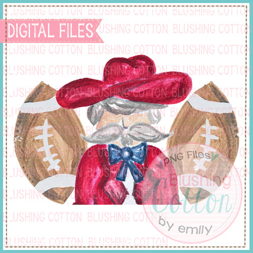 SOUTHERN GENT FOOTBALL TRIO DESIGN WATERCOLOR PNG BC