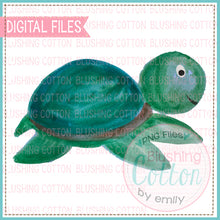 Load image into Gallery viewer, SWIMMING SEA TURTLE WATERCOLOR ART