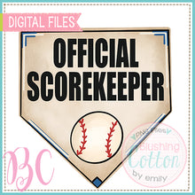 Load image into Gallery viewer, BASEBALL OFFICIAL SCOREKEEPER BLACK    BCBC