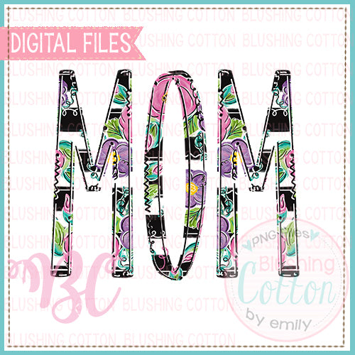 PANSY AND ROSE FLORAL STRIPE MOM  BCBC