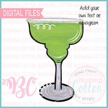 Load image into Gallery viewer, FROZEN MARGARITA IN A HAPPY HOUR GLASS DESIGN  BCBC