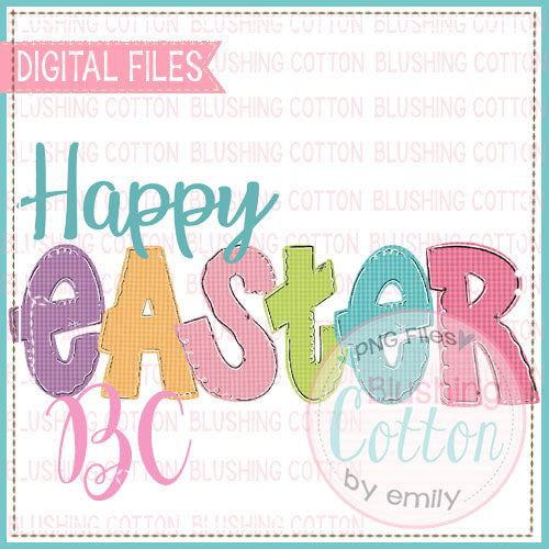 HAPPY EASTER WORD ART   BCBC