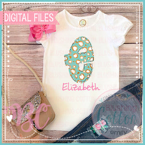AQUA MINT & GOLD LEOPARD SPARKLE ALPHA NUMBERS PUNCTUATION FONT_BCBC
