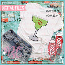 Load image into Gallery viewer, FROZEN MARGARITA IN A HAPPY HOUR GLASS DESIGN  BCBC