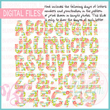 Load image into Gallery viewer, MUTED BRIGHTS SPRING FLORAL ALPHA BUNDLE   BCBC