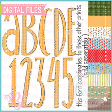 Load image into Gallery viewer, ORANGE AND YELLOW GINGHAM SLIM ALPHA BUNDLE   BCBC