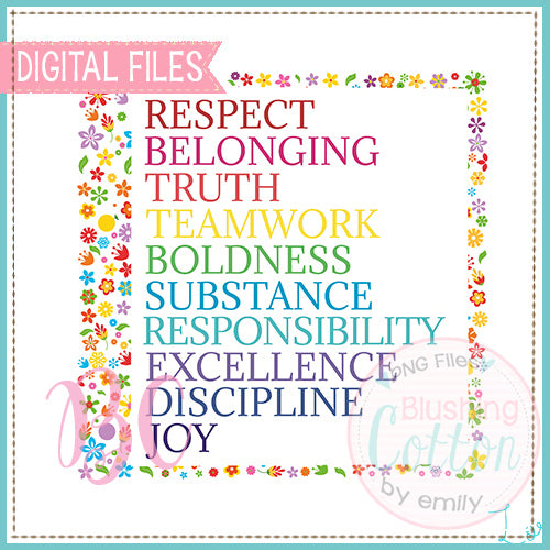 RESPECT BELONG TRUTH TEAMWORK DESIGN   BCBC