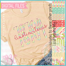Load image into Gallery viewer, WATERCOLOR CHEVRON MUTED BRIGHTS SLIM ALPHA AND NUMBER BUNDLE   BCBC