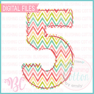 CHEVRON MUTED BRIGHTS ALPHA AND NUMBERS SET   BCBC