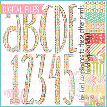Load image into Gallery viewer, MINI ARROWS CHEVRON ALPHA AND NUMBER BUNDLE  BCBC