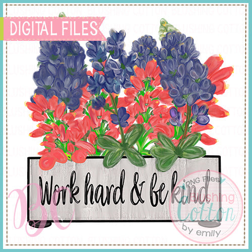 WORK HARD AND BE KIND WILDFLOWER BOUQUET  BCBC