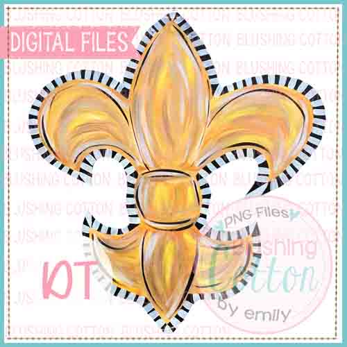 Gold Fleur De Lis Design   BCDT