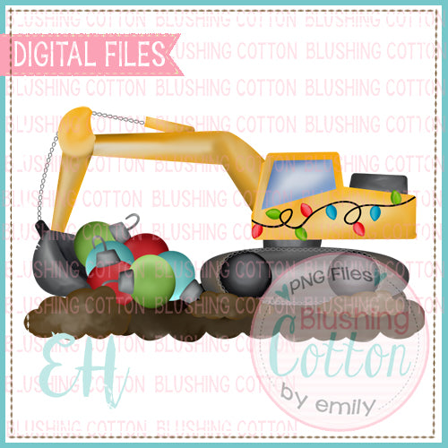 Backhoe With Ornaments Design    BCEH