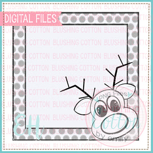 BLACK AND WHITE REINDEER TAG BCEH
