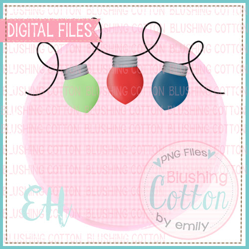CHRISTMAS LIGHTS IN PINK CIRCLE    BCEH