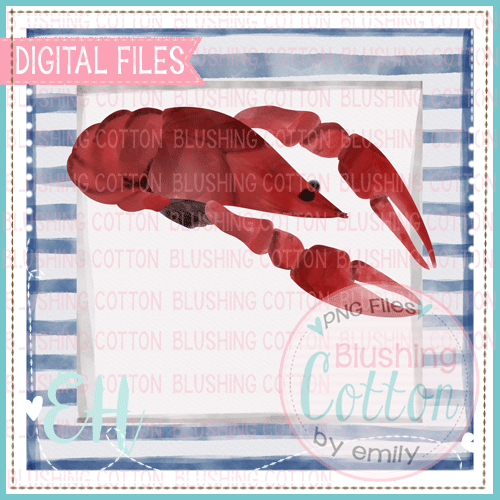 CRAWFISH STRIPE SQUARE DESIGN   BCEH