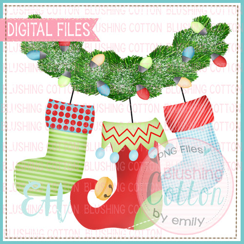 GARLAND WITH STOCKINGS  BCEH