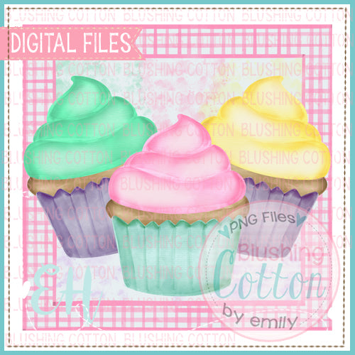 GIRLY CUPCAKES IN FRAME 2 DESIGN    BCEH