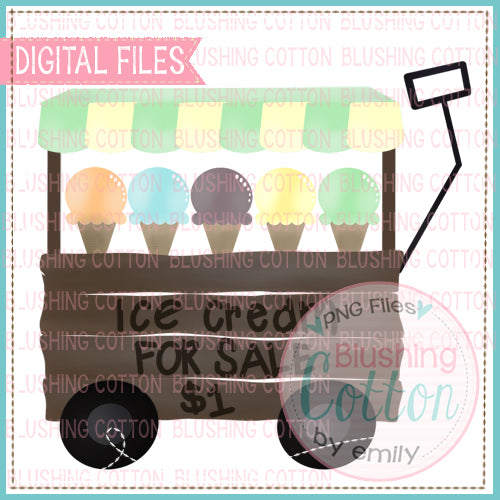 ICE CREAM WAGON FOR BOYS WATERCOLOR DESIGN  BCEH