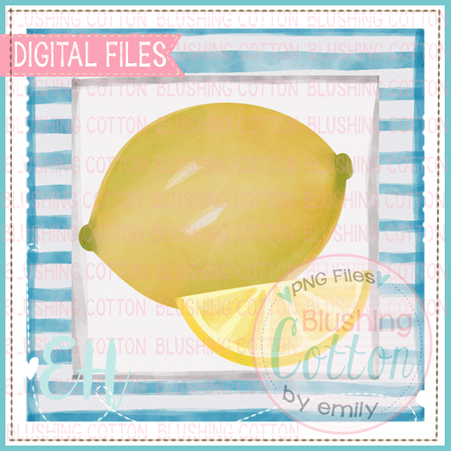 LEMON SLICE STRIPE SQUARE BACKGROUND DESIGN   BCEH