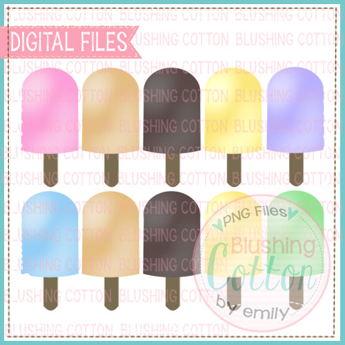 POPSICLE ROW SET WATERCOLOR DESIGN  BCEH