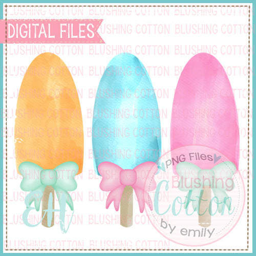 POPSICLE TRIO WITH BOWS DESIGN   BCEH