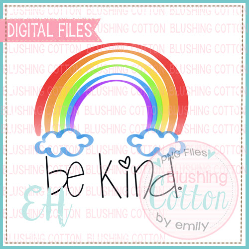 RAINBOW BE KIND WATERCOLOR DESIGN BCEH