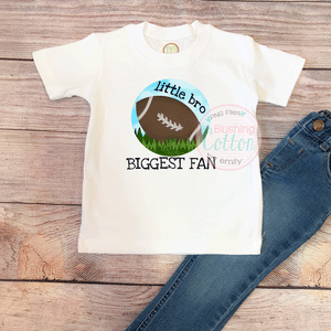 FOOTBALL IN THE GRASS CIRCLE WATERCOLOR DESIGN BCEH