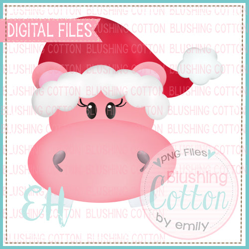 SANTA HIPPO PINK    BCEH