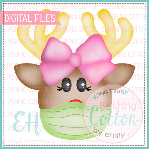 SMALL NOSE REINDEER GIRL WITH MASK BCEH