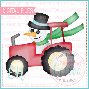 SNOWMAN DRIVING TRACTOR BCEH
