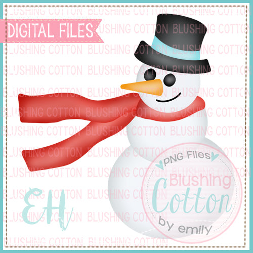 SNOWMAN WITH FLOWING SCARF BCEH