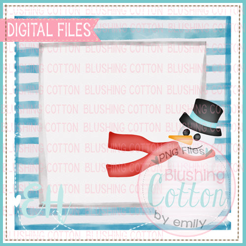 SNOWMAN WITH FLOWING SCARF TAG BCEH