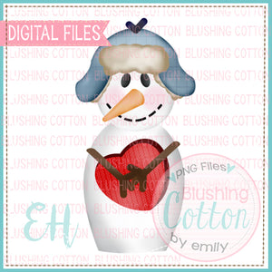SNOWMAN WITH HEART BOX - BCEH
