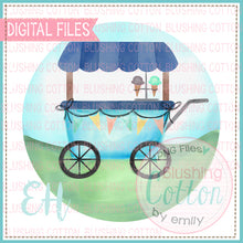 Load image into Gallery viewer, SPLIT CIRCLE ICE CREAM CART BOY DESIGN   BCEH