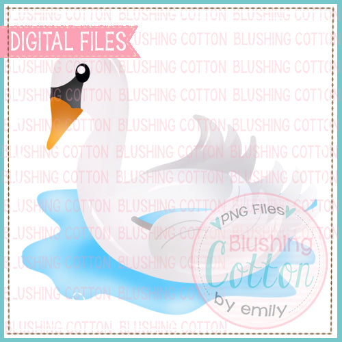 SWAN FLOAT WATERCOLOR DESIGN BCEH